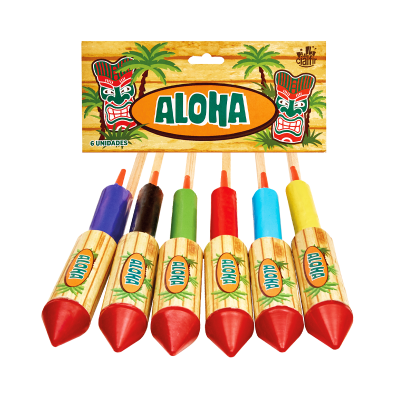 Foguete Aloha (6 Unid.)